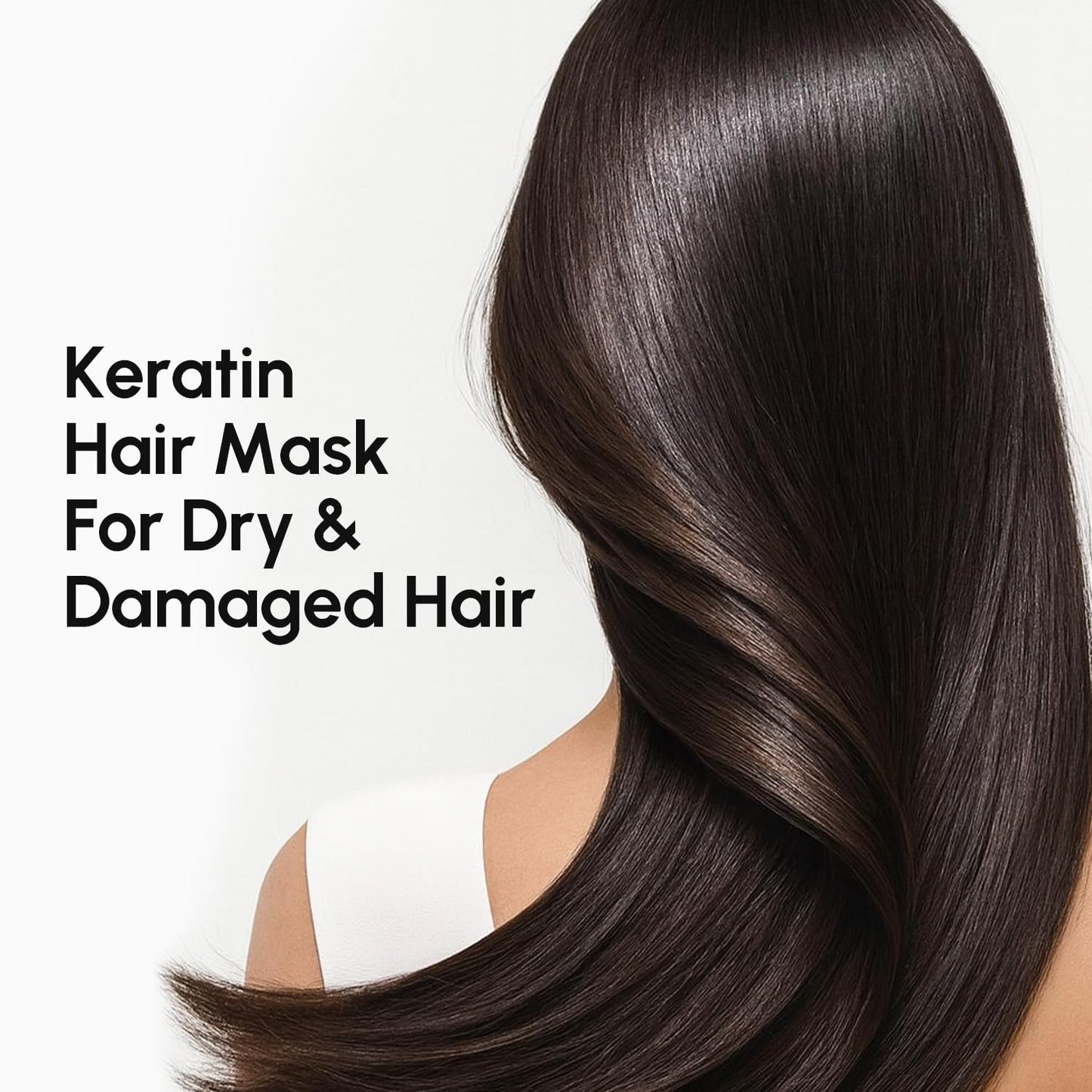 MAREE Deep Conditioning Hair Mask for Damaged Hair Treatment – Keratin Hair Care for Hydrating Growth Repair Moisturizing – Dry Curly Color Refreshing – 10 Fl Oz, White