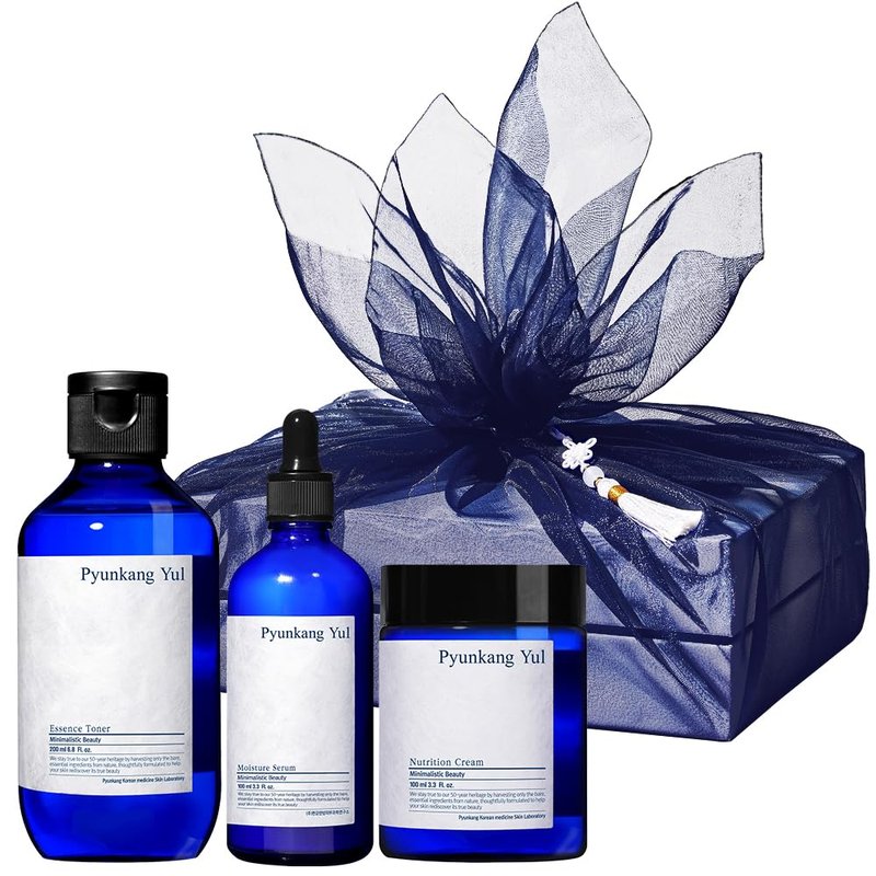 Pyunkang Yul PKY Radiance Skincare Gift Set for Flawless and Radiant Skin with Deep Hydration, Vitamin C and Pearl Extract, Korean skincare(3-item set)