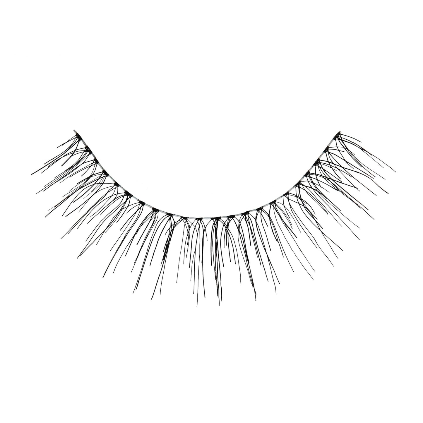 Kiss Lash-101 All-In-One False Eyelashes Kit for Beginners, Reusable Strip Lashes, Easy to Apply, 1 Pair 12 mm Fake Eyelashes, Measuring Tool, Scissors, Lash Adhesive, Applicator, & Mirror
