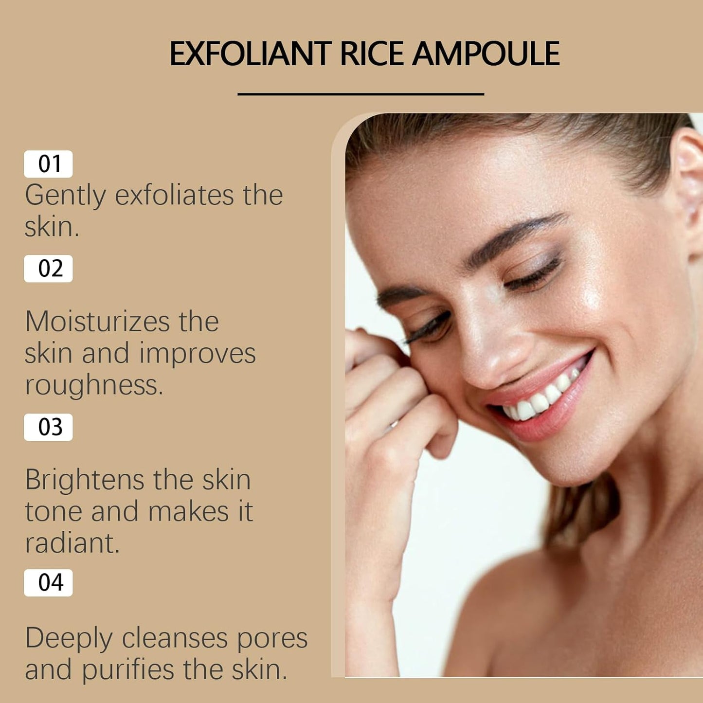 Dual Action Facial Peeling Set - Rice Water & Black Rice Exfoliating Ampoules for Gentle Skin Renewal | 2 x 100ml