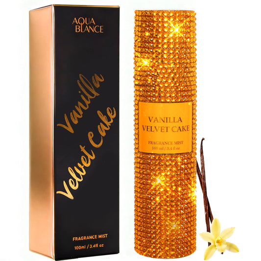 AQUA BLANCE Body Spray for Women, Vanilla, Bling Fragrance Mist, 3.4 fl oz