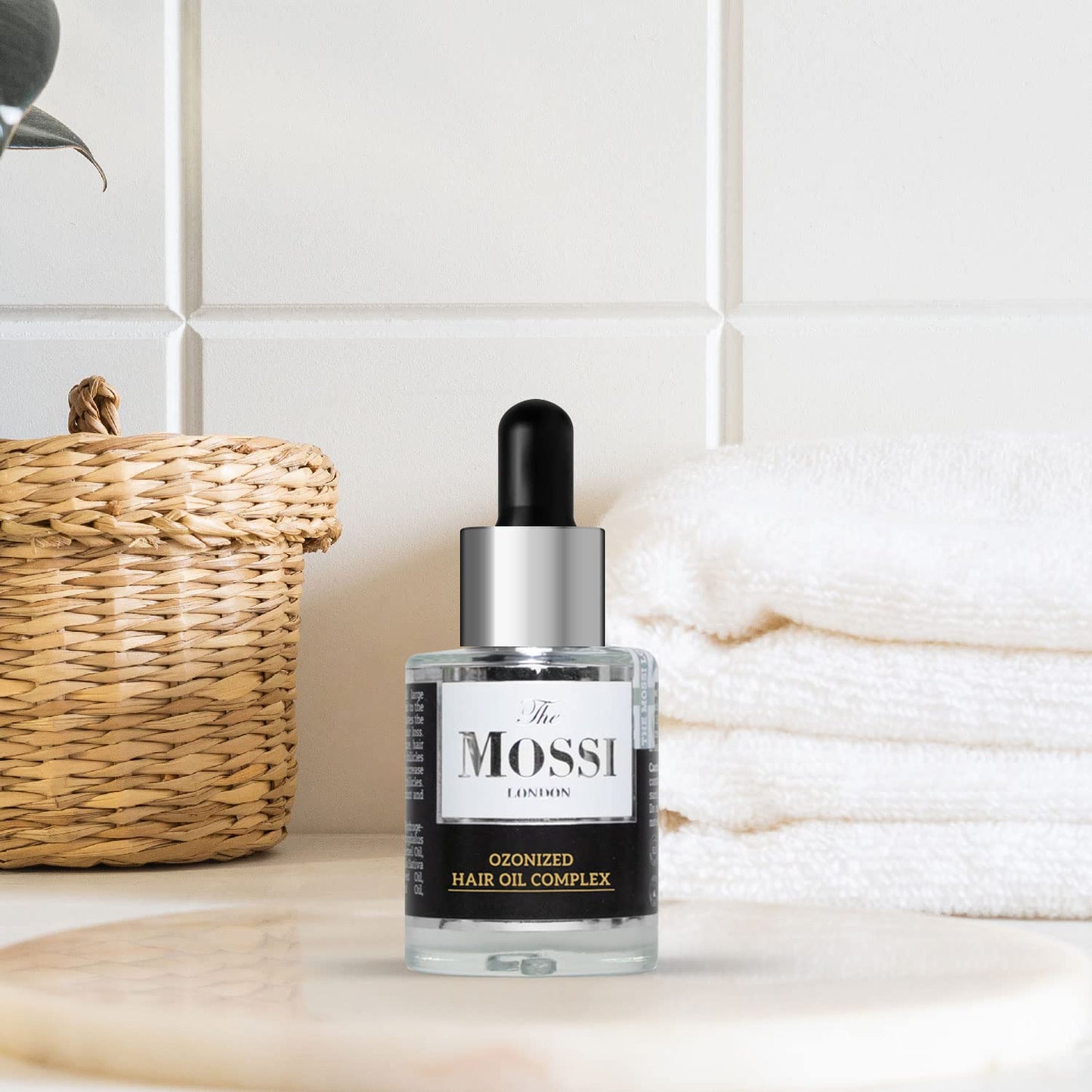 The Mossi London Ozonized Scalp Oil, Hair growth Complex, Hair oil for Dry Scalp, Hair Growth oil For Man, Woman, Scalp Treatment, All Hair Types (1.01 fl Oz. - 30 ml)