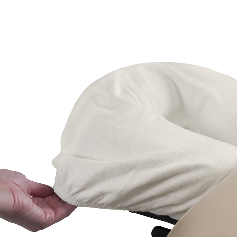EarthLite Flannel Face Pillow Covers DURA-Luxe - 100% Natural Cotton Flannel Massage Table Headrest Covers (Set of 2)
