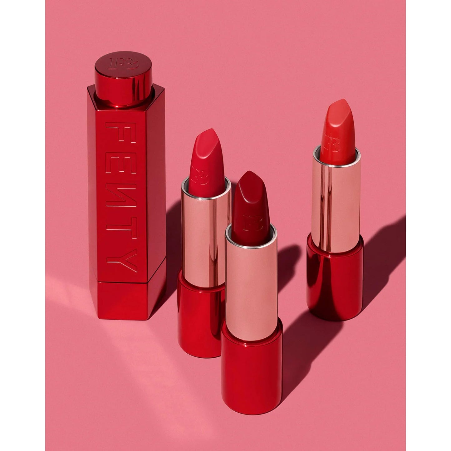 FENTY BEAUTY by Rihanna Icon Semi-Matte Lipstick Refill – Kissin’ Kutie, Refillable Lip Color, Longwear Lightweight Lipstick, High-Pigment Formula with Hyaluronic Acid, Vitamins C & E, 3.8g / 0.134oz