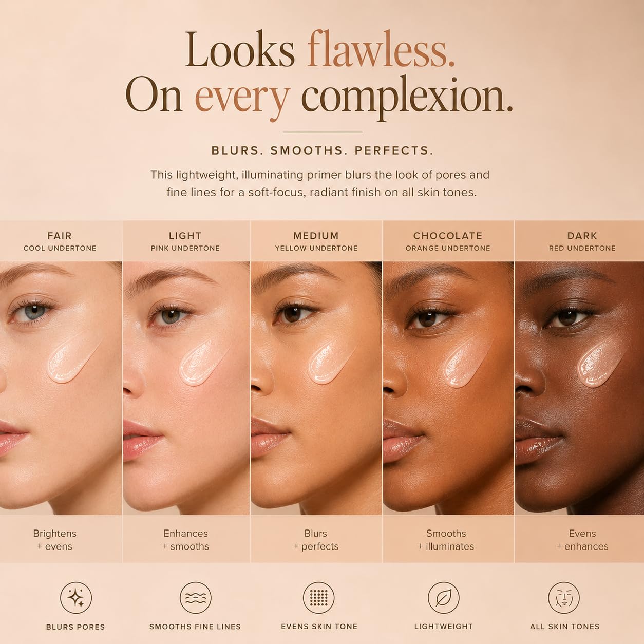 Pixi Beauty Flawless Beauty Primer, Hydrating Glow Face Primer with Vitamin A C and E, Smoothing Makeup Base for a Radiant Lit-From-Within Finish, All Skin Types, 1 fl oz / 30 ml