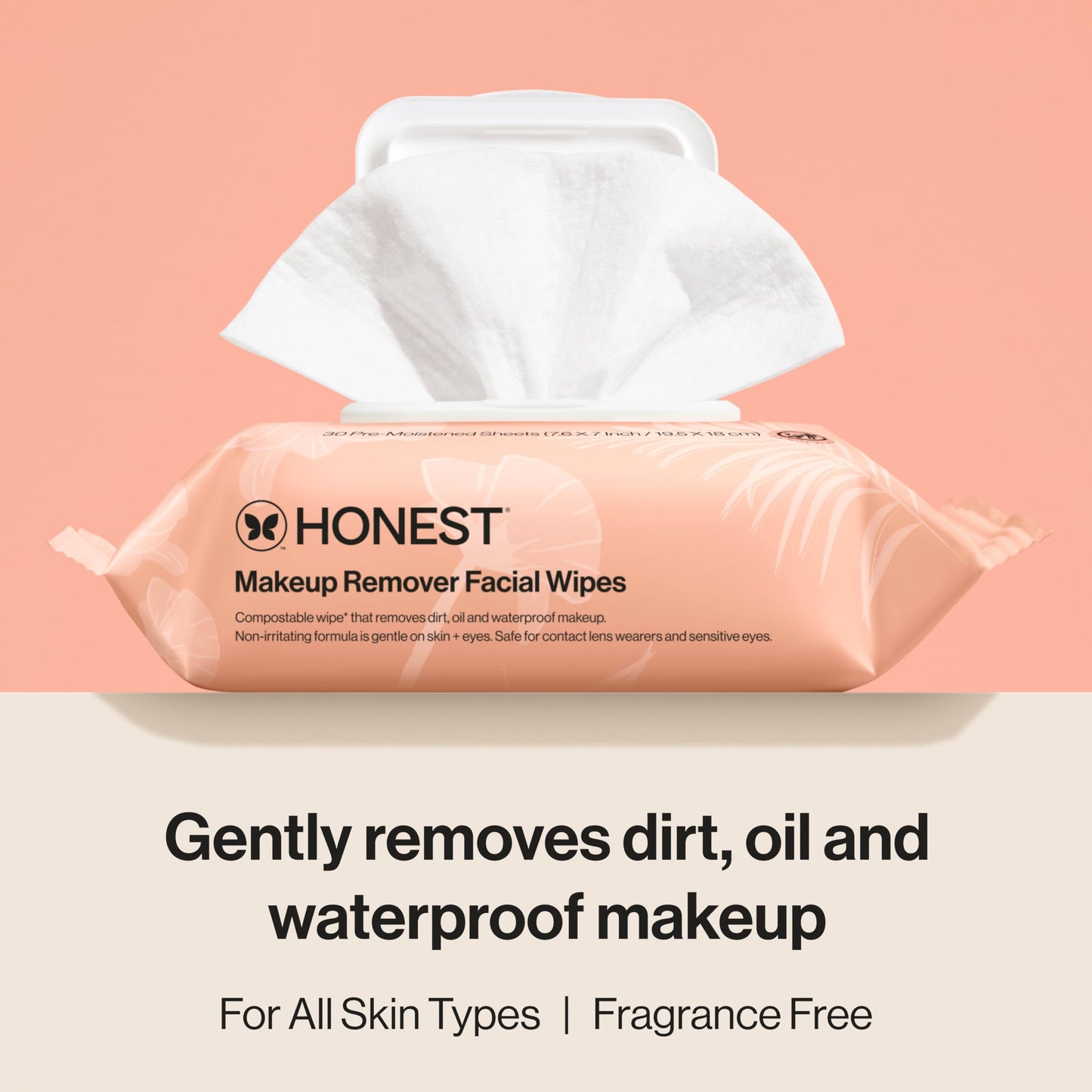Honest Beauty Extreme Length Volumizing Clean Mascara + Cleansing Makeup Remover Facial Wipes Bundle | Safe for Sensitive Skin and Eyes | 0.27 fl oz, 30 Count