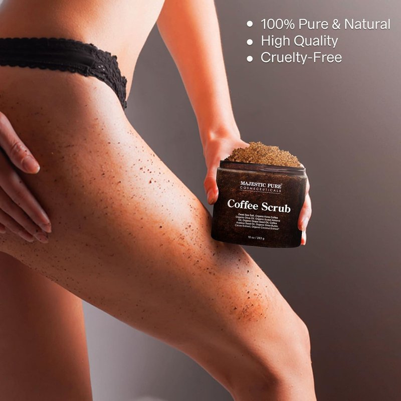 Arabica Coffee Scrub - Natural Exfoliating Body Scrub for Stretch Marks, Acne, Eczema & More | 10 Ounces