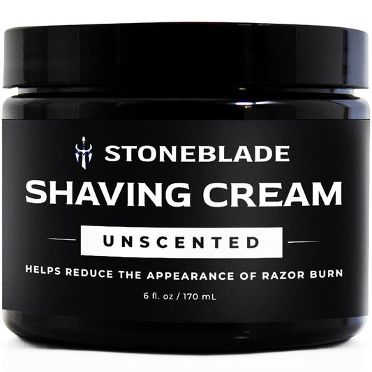 Shaving Cream for Men with Sensitive Skin, Camphor & Menthol Free, 6 oz