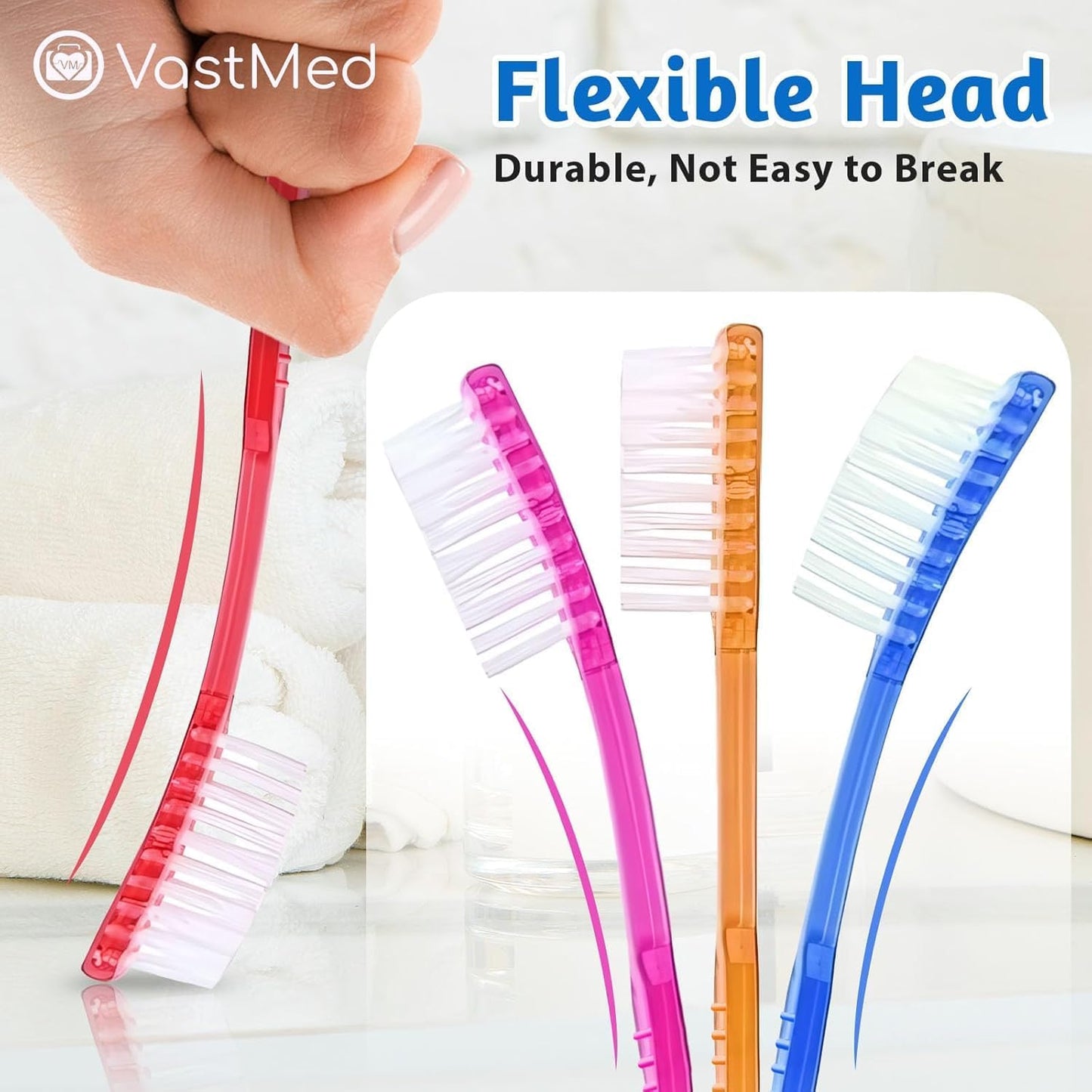 Disposable Pre-Pasted Toothbrushes - 200 Individually Wrapped Single Use Brushes | Ideal for Travel, Camping, and Gifts | Multi-Color
