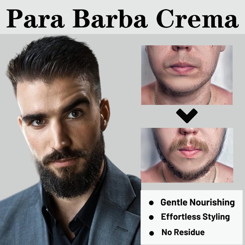 Para Barba, Shea Moisture Beard Balm for Men, Crecimiento De Barba Para Hombre, Beard Growth Vitamins, Estimulante De Barba Ultra Potente, Strengthens Barba for Mens (2PCS)