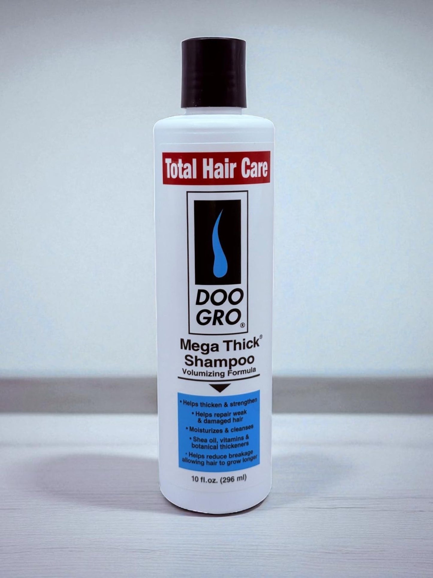 Mega Thick Shampoo & Conditioner Duo (10 oz Each) – Volumizing System with Vitamins & Herbs – Promotes Fuller, Thicker-Looking Hair