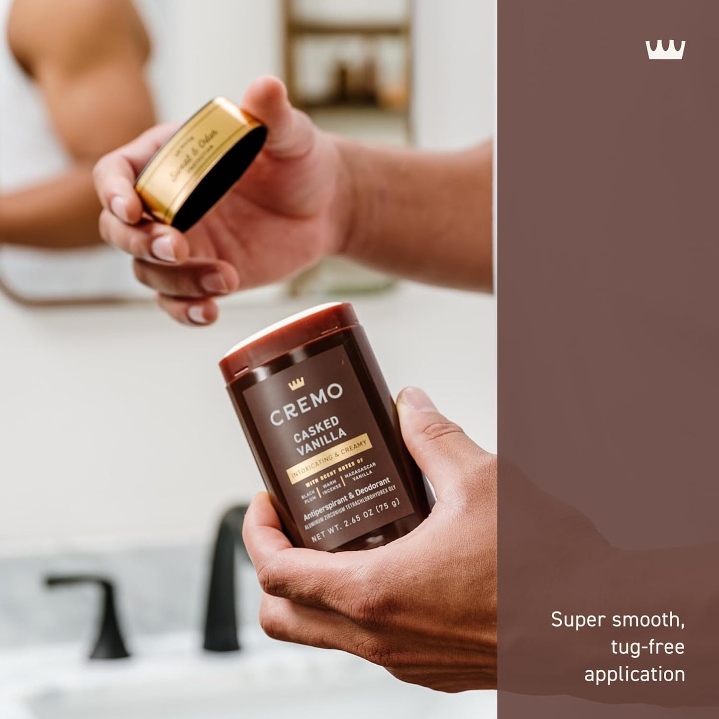 Cremo Deodorant for Men - 48-Hour Sweat & Odor Protection | Long-Lasting Freshness