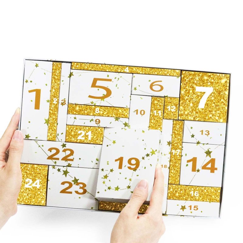 Makeup Advent Calendar 2025 for Teens Girls, Christmas Countdown Calendar Surprise Makeup Gift Kit, Include Eyeshadow, Lip Gloss, Blush, Concealer, Mascara