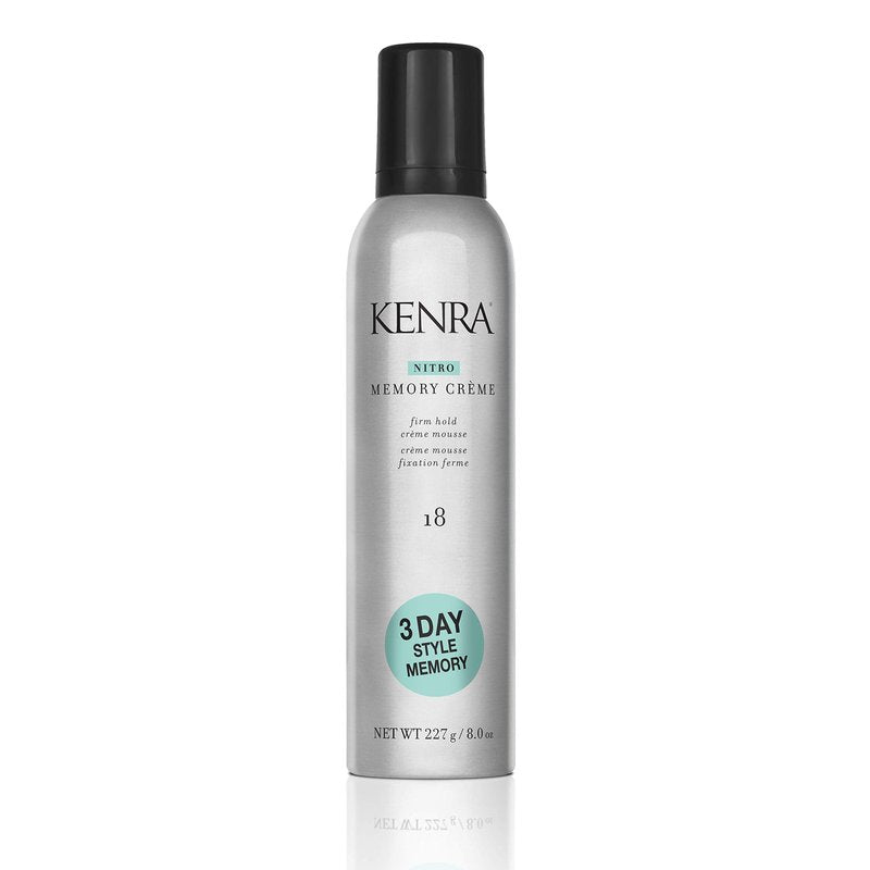 Kenra Professional Nitro Memory Crème 18 | Firm Hold Crème Mousse | All Hair Types | 8 Oz