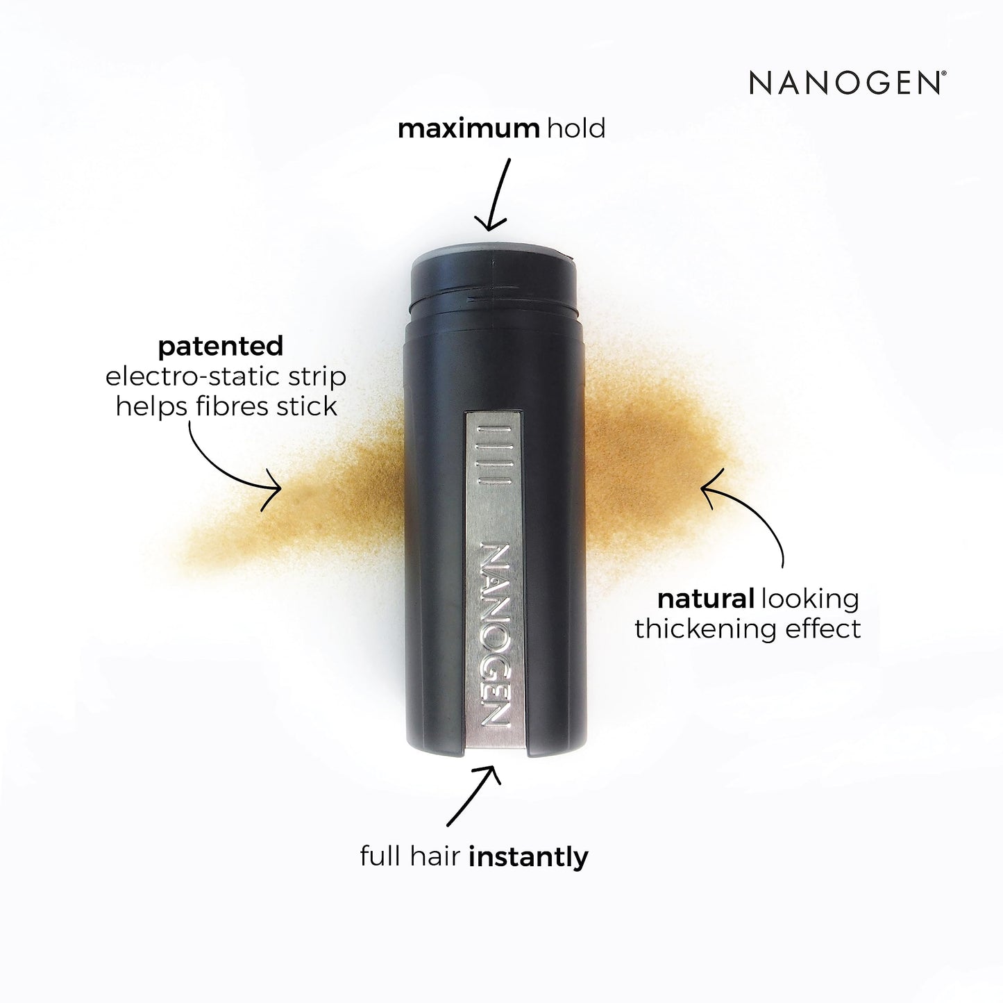 Nanogen Hair Thickening Keratin Fibres Dark Blonde