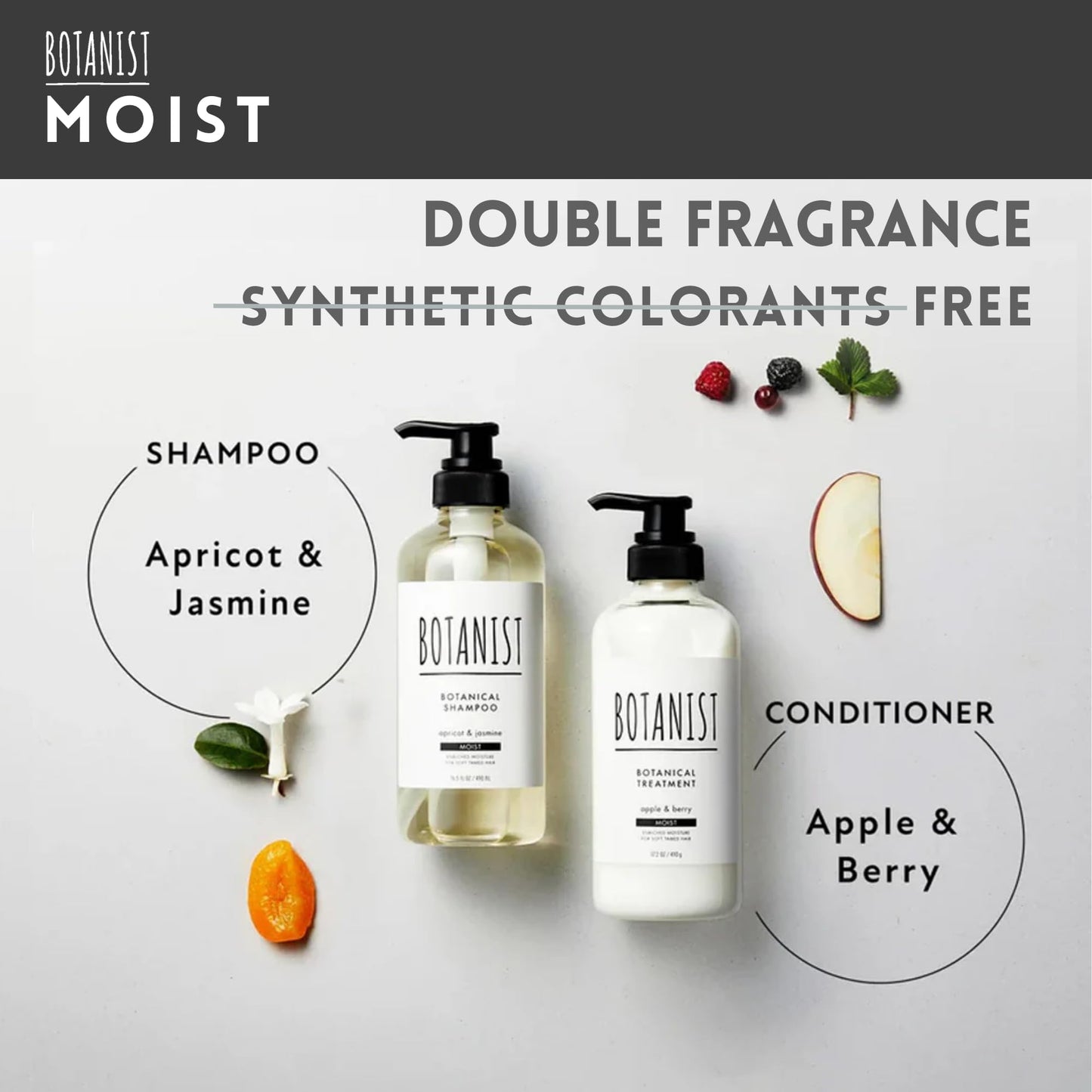 BOTANIST Keratin Shampoo and Conditioner Set for Women, Men, Argan Oil Shampoo & Conditioner for Frizzy Hair, Japanese Natural & Organic Sulfate Free Shampoo & Conditioner for Dry Hair 31.7Fl Oz MOIST