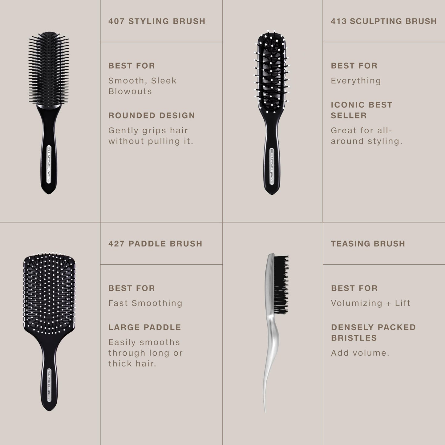 Paul Mitchell Pro Tools 427 Paddle Brush, For Blow-Drying + Smoothing Long or Thick Hair