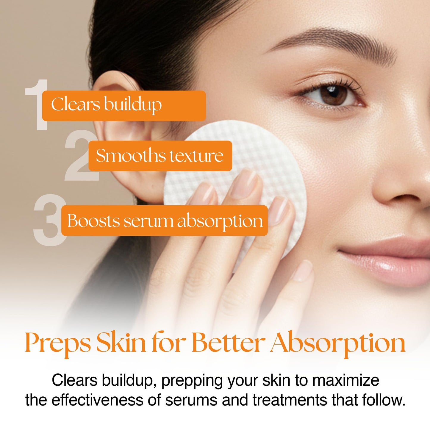 ReGlow EpiClear Toner Pads – Exfoliating Facial Pads with PHA, AHA, BHA & Niacinamide – Pore Care, Hydrating & Resurfacing Daily Peel – Clinic-Inspired Skincare for Smooth Texture 60 Pads (1 pack)