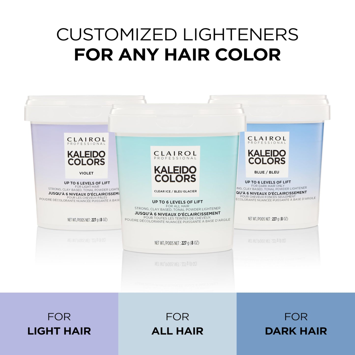 Clairol Professional Kaleidocolors, Blue Tub, 8 oz. Hair Lightener for Dark Hair