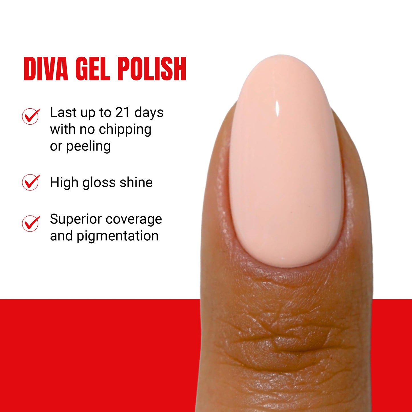 DND Gel Polish Set, Coquette Collection, UV/LED Gel Polish and Air Dry Nail Lacquer, Matching Chip-Free Polish Duo, 077 Girl Next Door, 0.5 Fl Oz