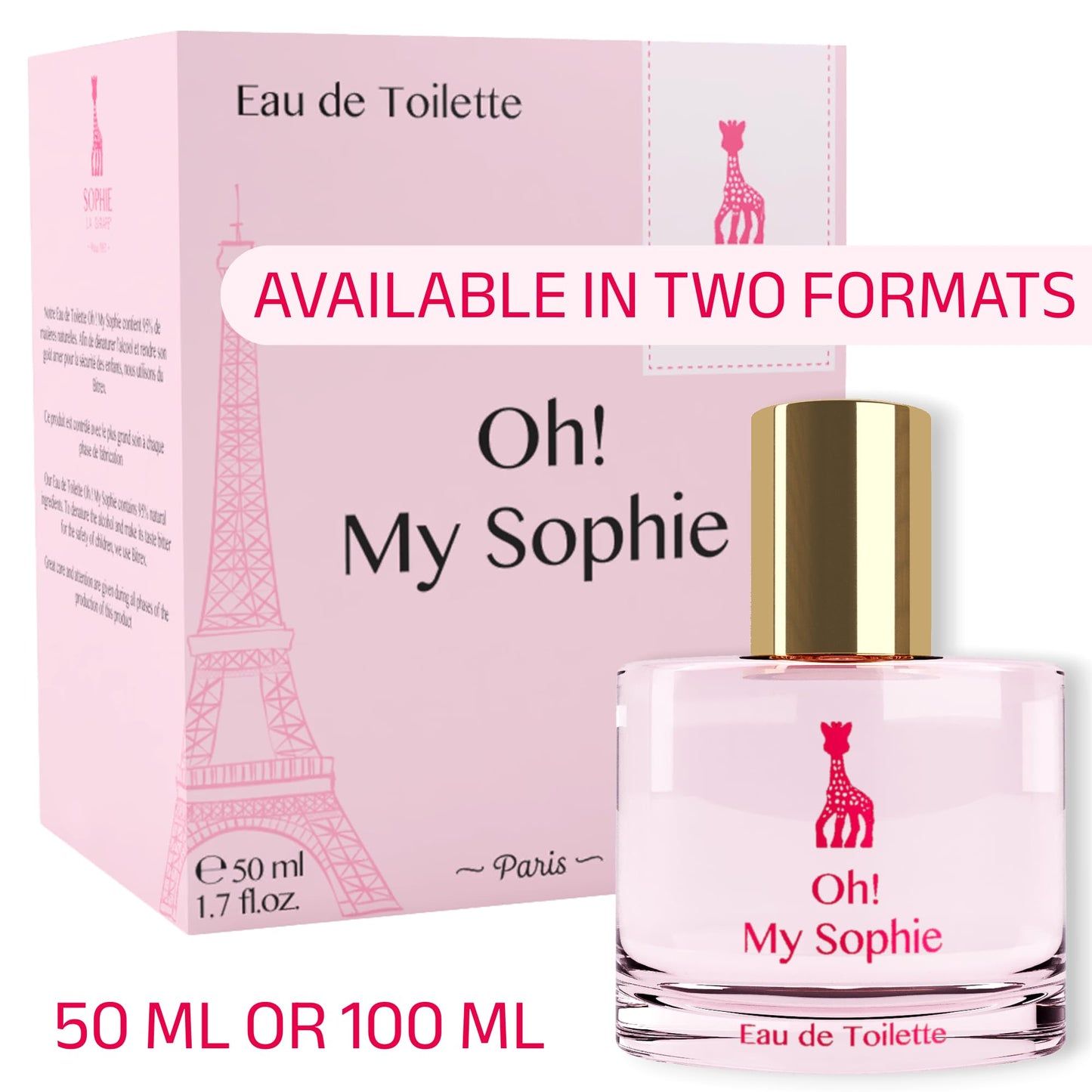 Sophie la girafe Oh! My Sophie, Eau de Toilette | Fresh, Raspberry & Floral Scent (50 ml or 1.7 fl oz)