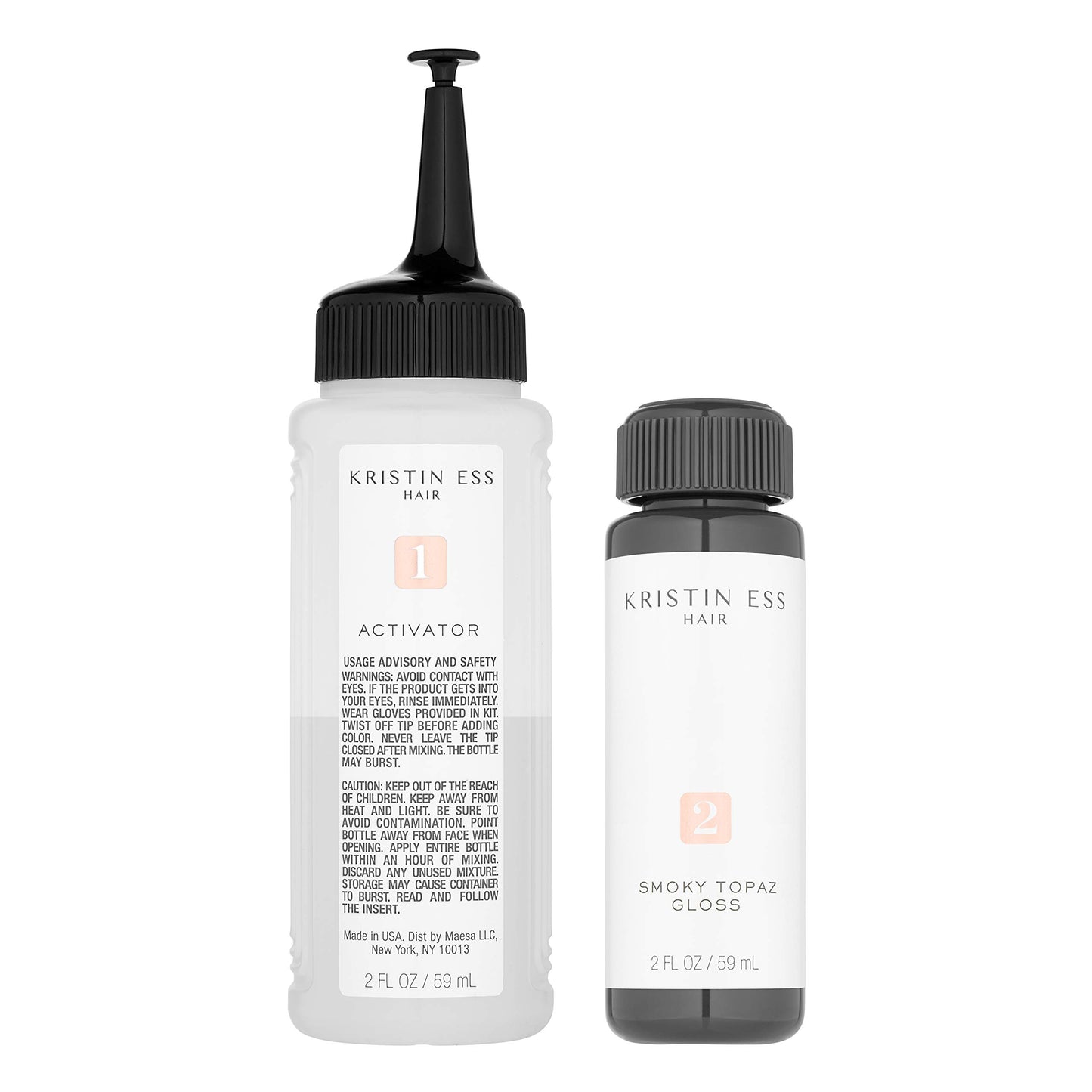 Kristin Ess Hair Gloss in Smokey Topaz Medium Neutral Blonde - 4 Wk Semi Permanent Hair Dye Glaze - Color Depositing Conditioner & Toner for Vibrant Shine & Gloss - Vegan, Silicone & Ammonia Free