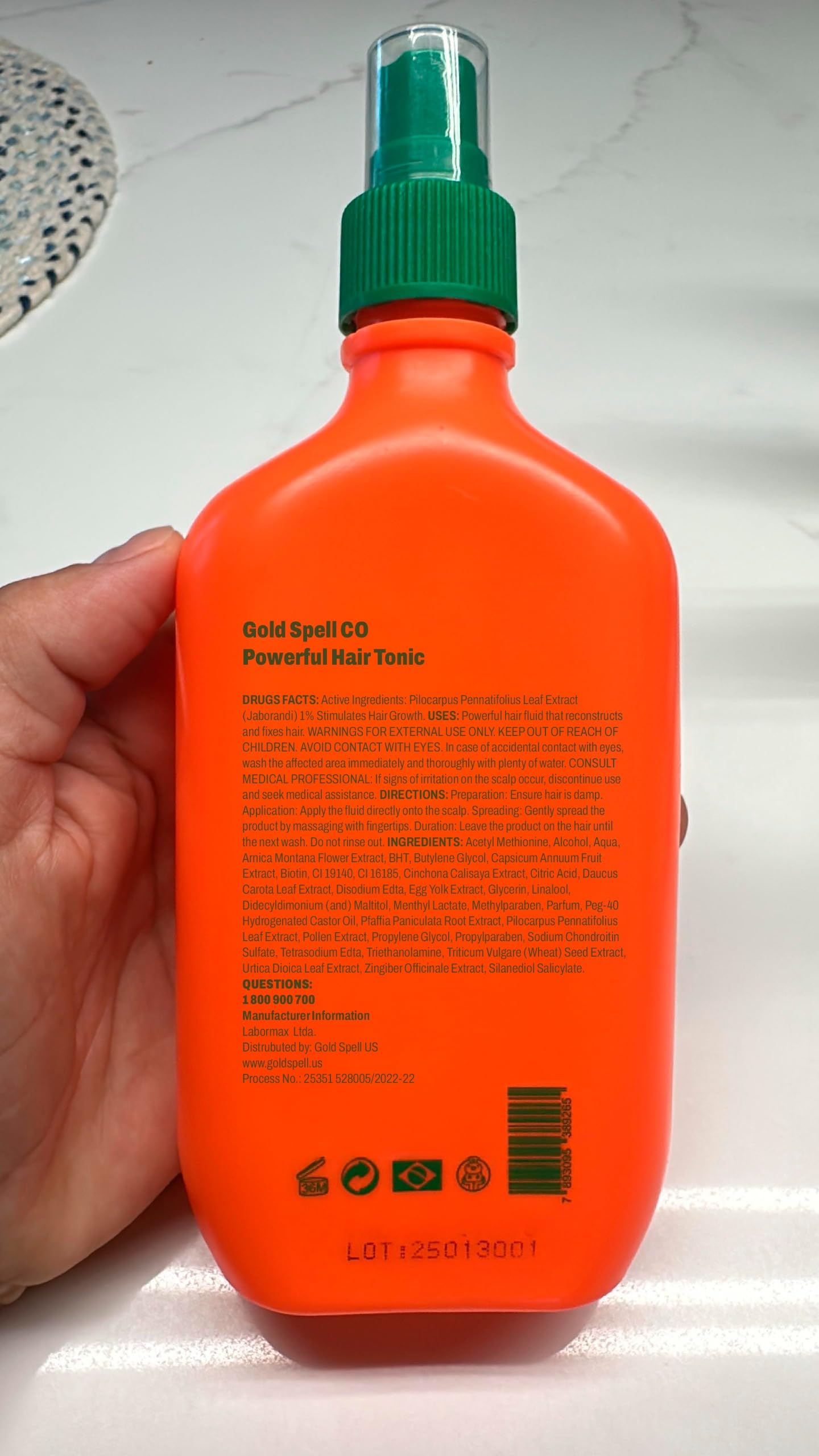 Powerful Hair Tonic By Gold Spell - 8.45 Fl Oz | Lightweight Leave-In for Healthy-Looking Hair
