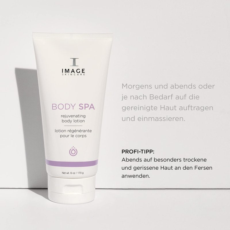 IMAGE Skincare, BODY SPA Body Lotion, Glycolic Acid, Macadamia Seed Oil and Shea Butter to Moisturize and Resurface Rough Dry Skin, 6 oz