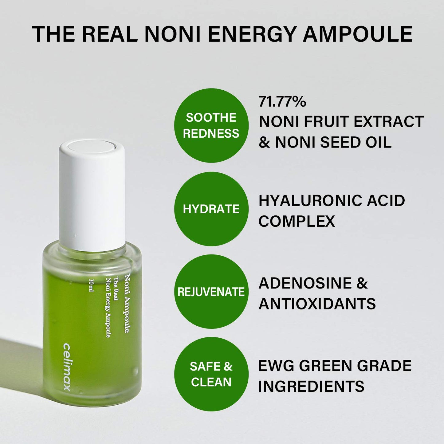 celimax Ji.Woo.Gae Heartleaf BHA Peeling Pad(60 pads) + Noni Energy Ampoule 30ml Bundle
