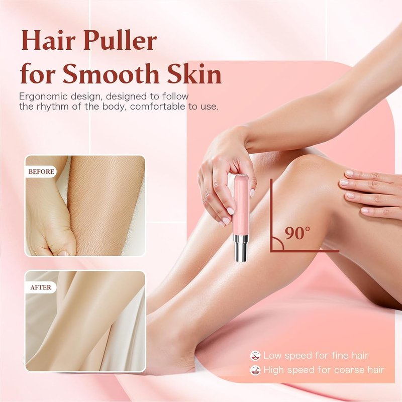 Epilator - 2 in 1 Rechargeable Women's Electric Shaver with LED Light | Hair Removal for Legs, Face, Bikini, Arms