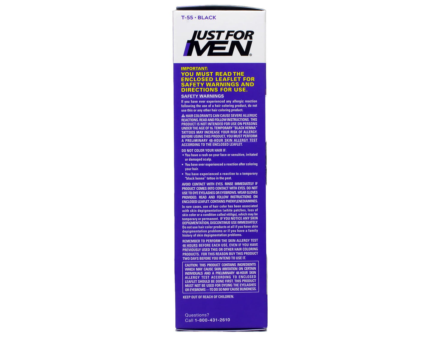 Just for Men Hair Color - Touch of Gray, Black-Gray. 3 Pack