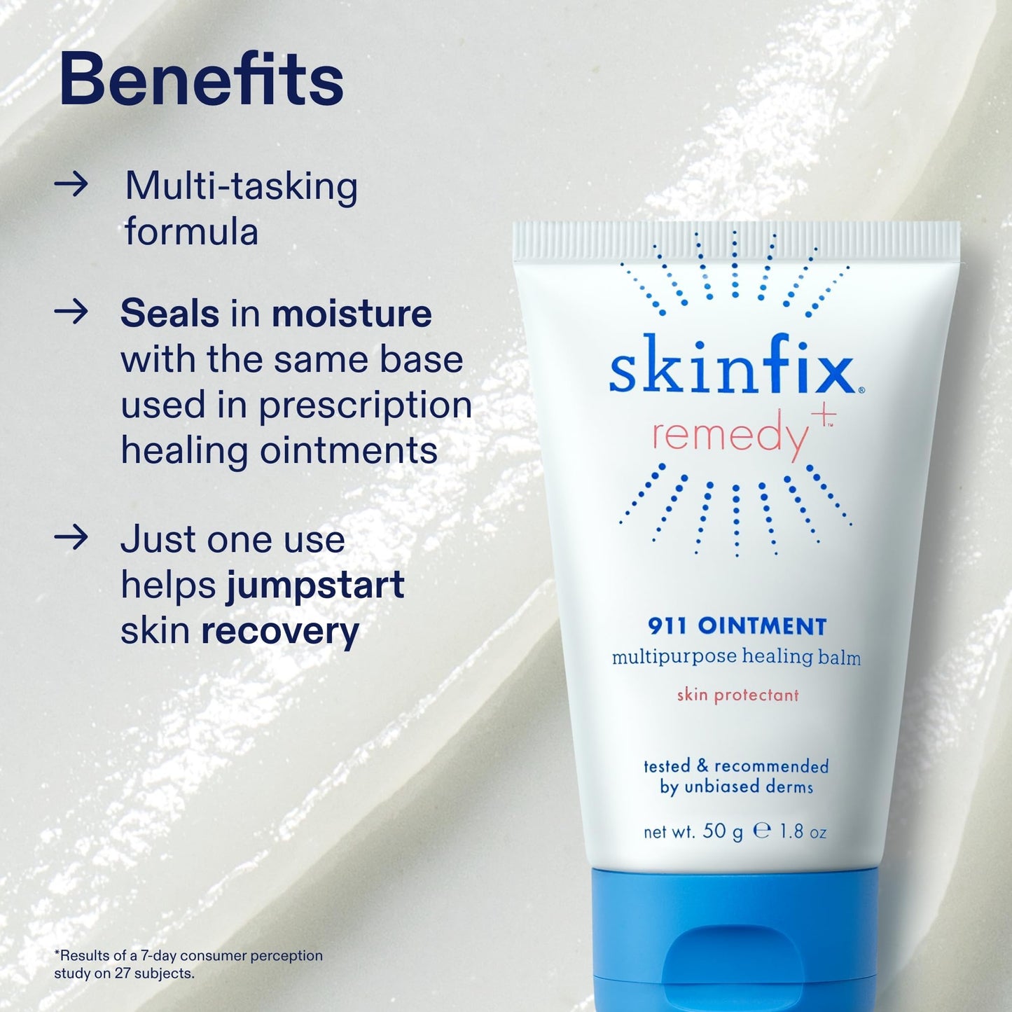 Skinfix 911 Ointment - 1.8 oz - Multi-Use Healing Balm for Intensely Irritated, Dry Skin - Vegan, Cruelty Free