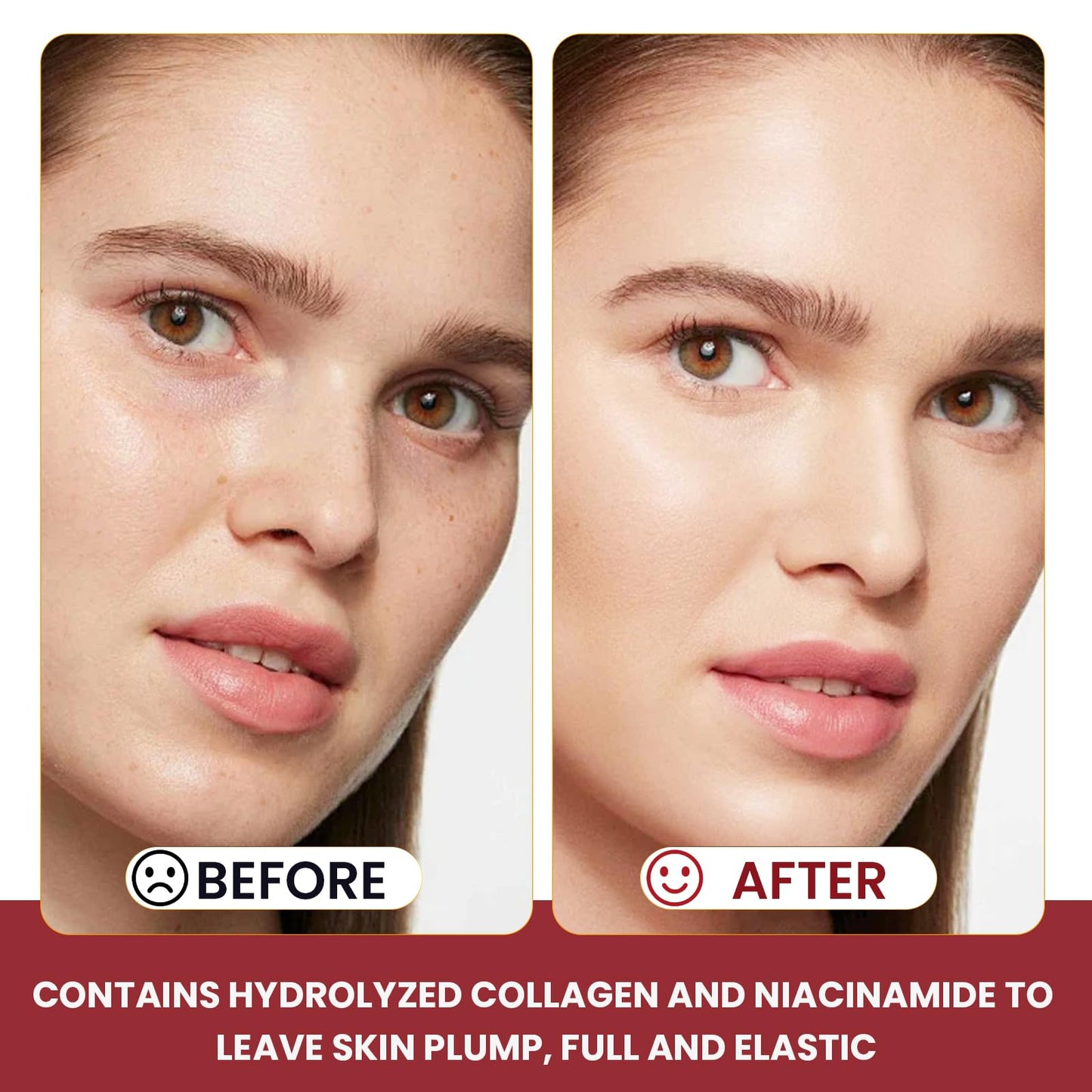 LINSIRON Bio-Collagen Real Deep Masks 24PCS Collagen Face Mask Skin Care Sheet Overnight Skincare Hydrating Smile Line Patches Wrapping Lift Stocking Stuffers Birthday Gifts for Teen Girls