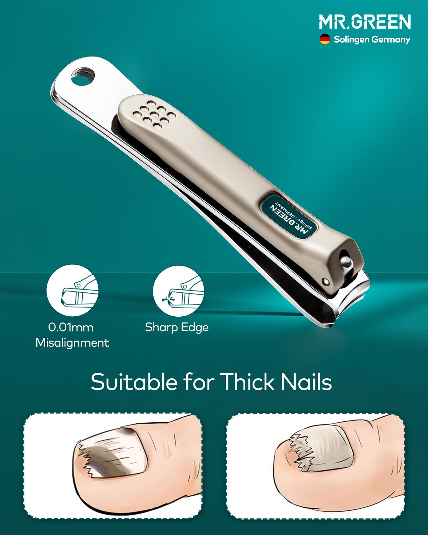7Pcs Manicure Set, Pedicure Sets, Nail Clipper Sets，Stainless Steel Professional Nail Cutter with Travel Case