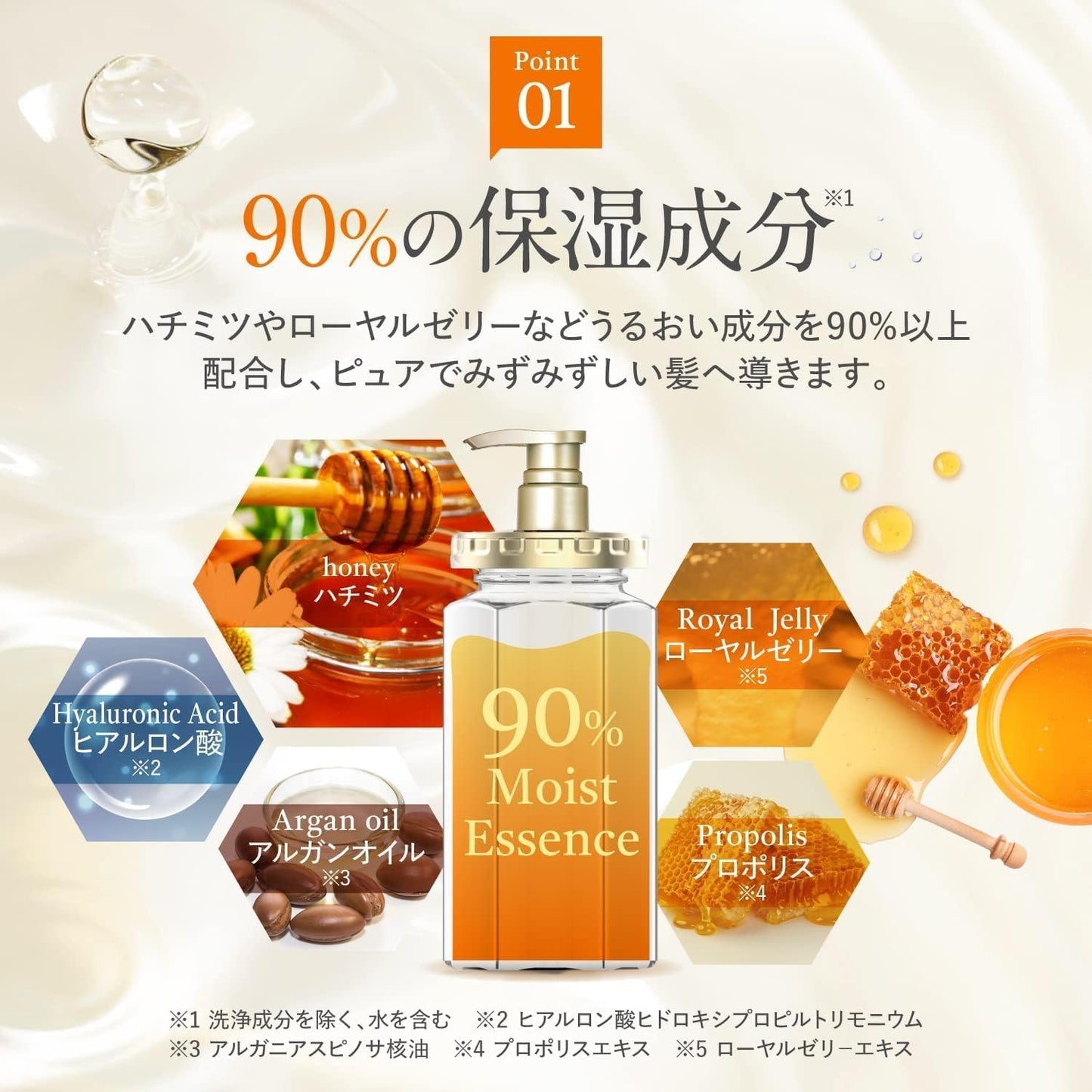 Honey Deep Moist Shampoo - Nourishing Hydration for Dry Hair | 440ml