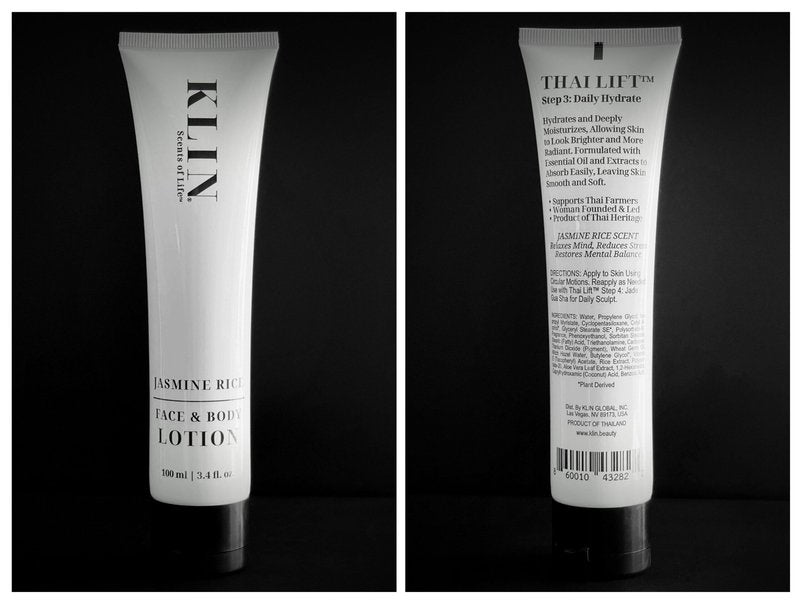 KLIN Jasmine Rice Face & Body Lotion 100mL | 3.4 fl oz - Thai Lift™ Step 3: Daily Hydrate