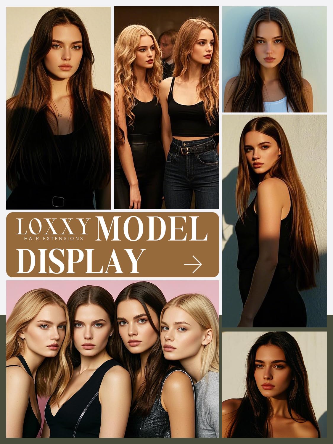 Loxxy Sew in Hair Extensions Real Human Hair Genius Weft 18 Inch Straight Ombre Chestnut Brown Mixed Dark Brown with Dark Brown Roots Hand Tied Weft Hair Extensions Human Hair Hair for Women 50g