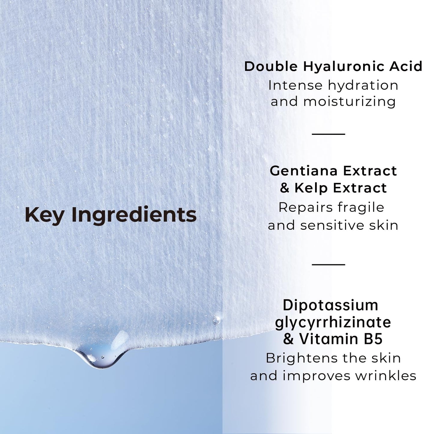 +WIS+ Hyaluronic Acid Face Mask 24 EA with Hyaluronic Acid Serum and Vitamin B5, Facial Mask for Dry Skin, Anti-Aging Mask to Plump and Repair Dehydrated Skin, Safe on Sensitive Skin,gifts for women