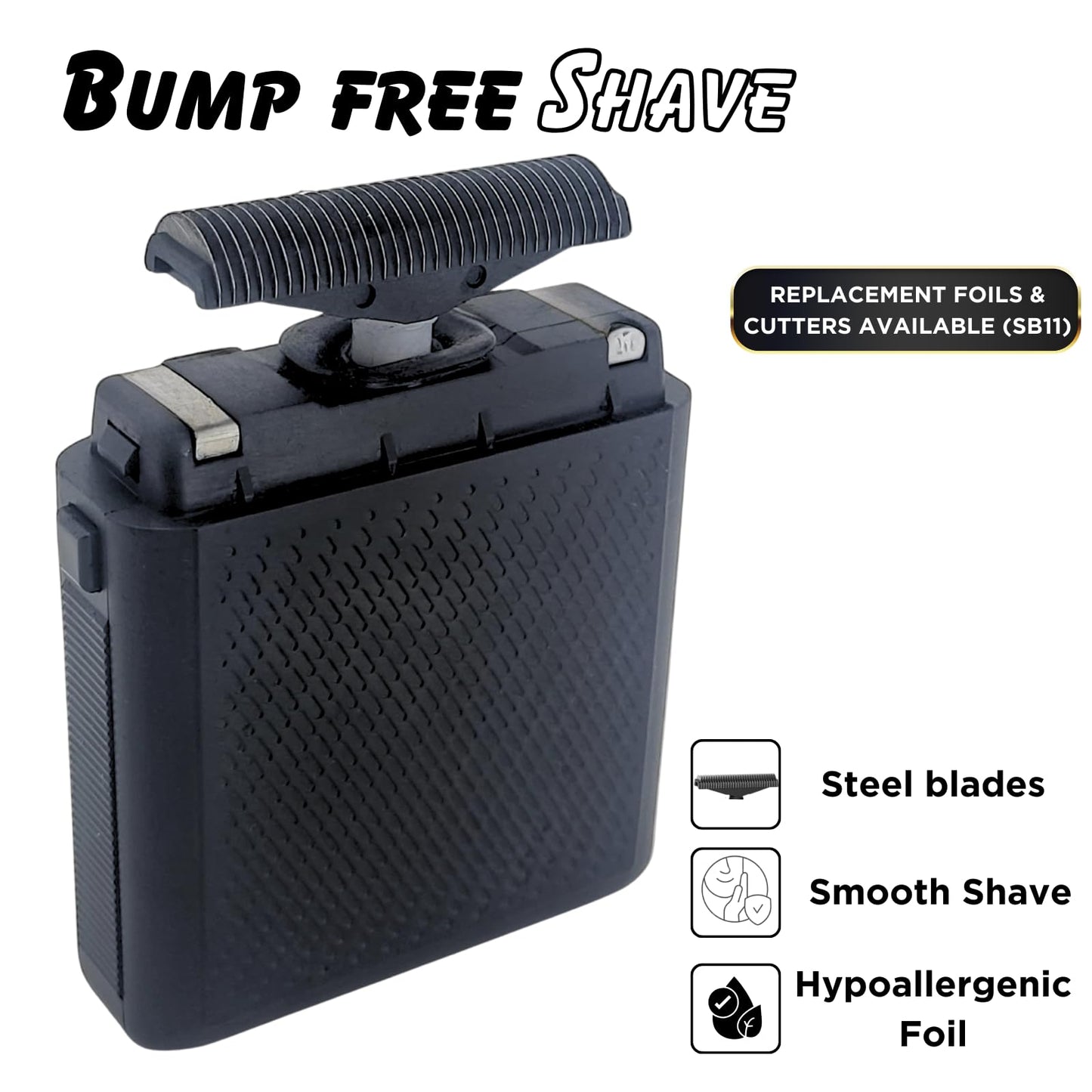 Supreme Trimmer Solo Single Foil Shaver for Pocket | 150 Min Runtime Cordless use, Powerful USB-C Mini Travel Razor for Professional & Home use | STF101