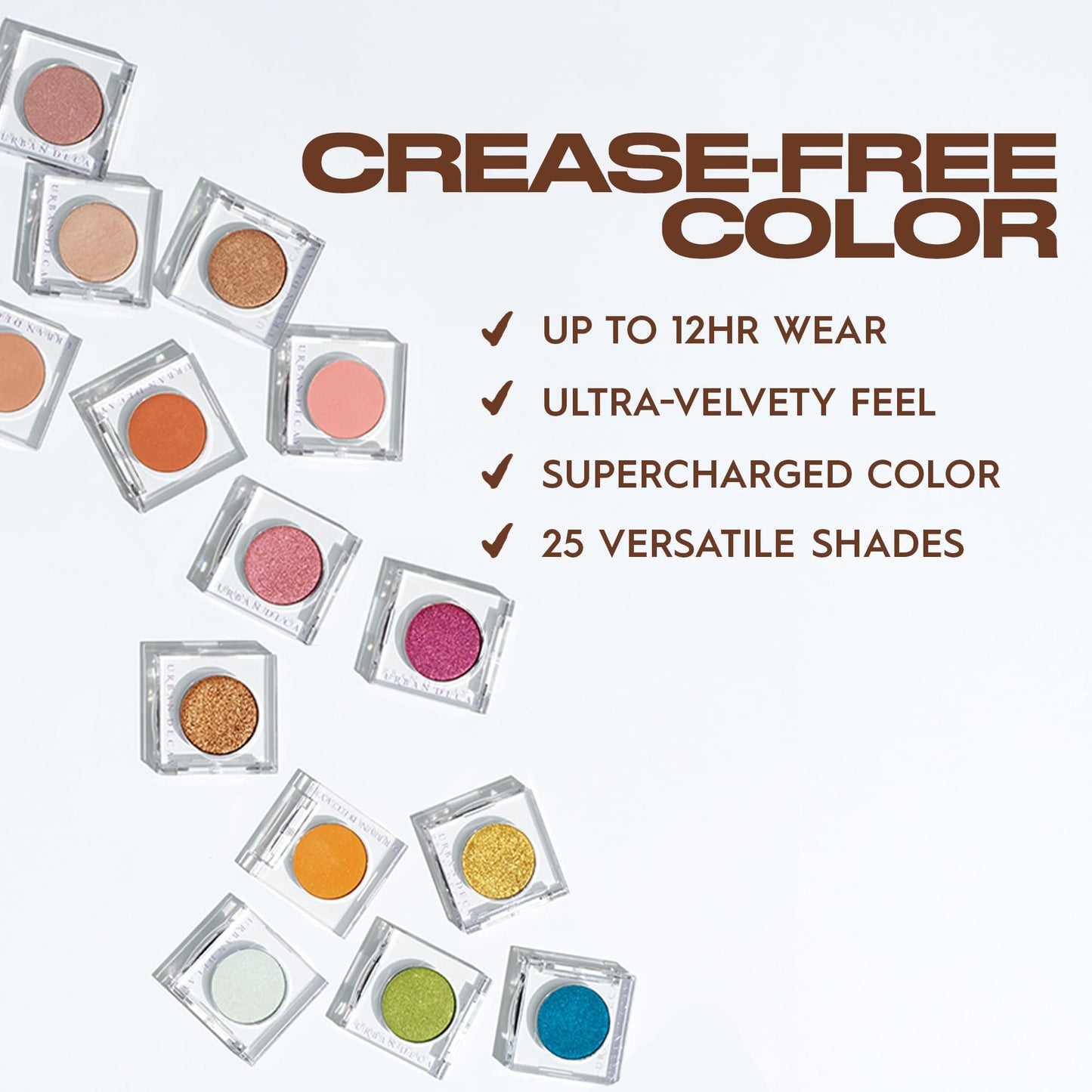 URBAN DECAY 24/7 Longwear Eyeshadow Single - High-Pigment Eye Shadow Compact, Smooth & Blendable Color, Up to 12HR Wear, Crease-free Makeup - Sin (champagne shimmer)