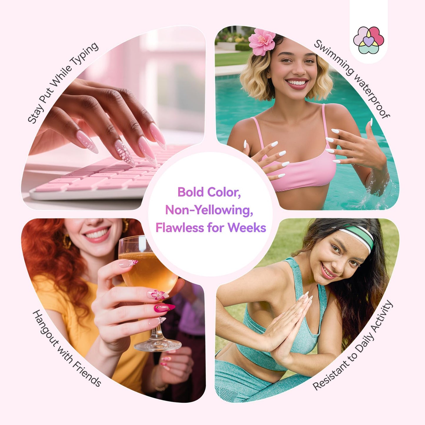 SAVILAND Color Artistry Acrylic Powder Set 36 Colors: Creative Palette Keratin Acrylic Nail Powder Pink Nude Yellow White Nail Powders Kit For Extension Carving DIY Manicure 10g