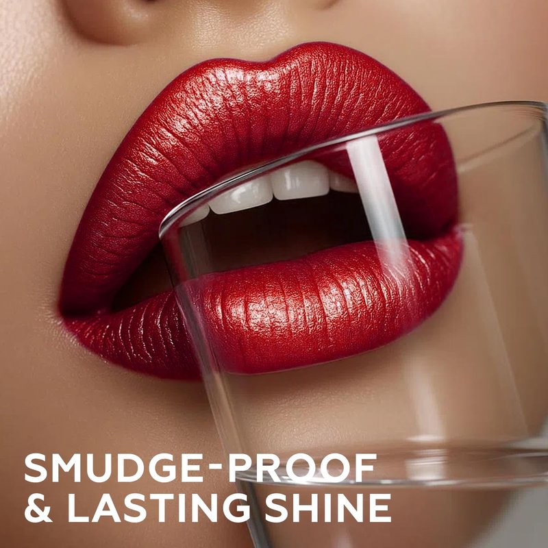 FOCALLURE Metallic Liquid Lipstick,Non Stick Cup Lip Gloss,High Impact Lip Color with Transfer-proof Wear,Long Lasting & Waterproof Lipstick Makeup for Women,YoungLust