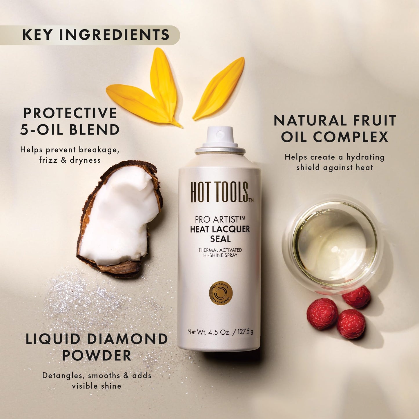 Hot Tools Heat Protectant Hi-Shine Spray