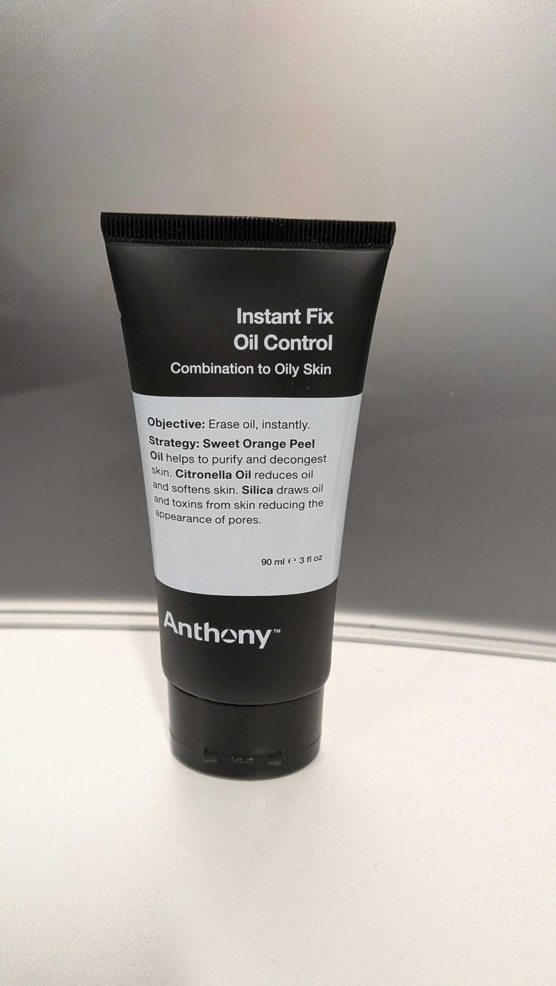 Anthony Instant Fix Oil Control for Men – Mattifying Lotion for Oily Skin – Moisturizer and Pore Minimizer Instantly Eliminates Shine – 3 Fl Oz