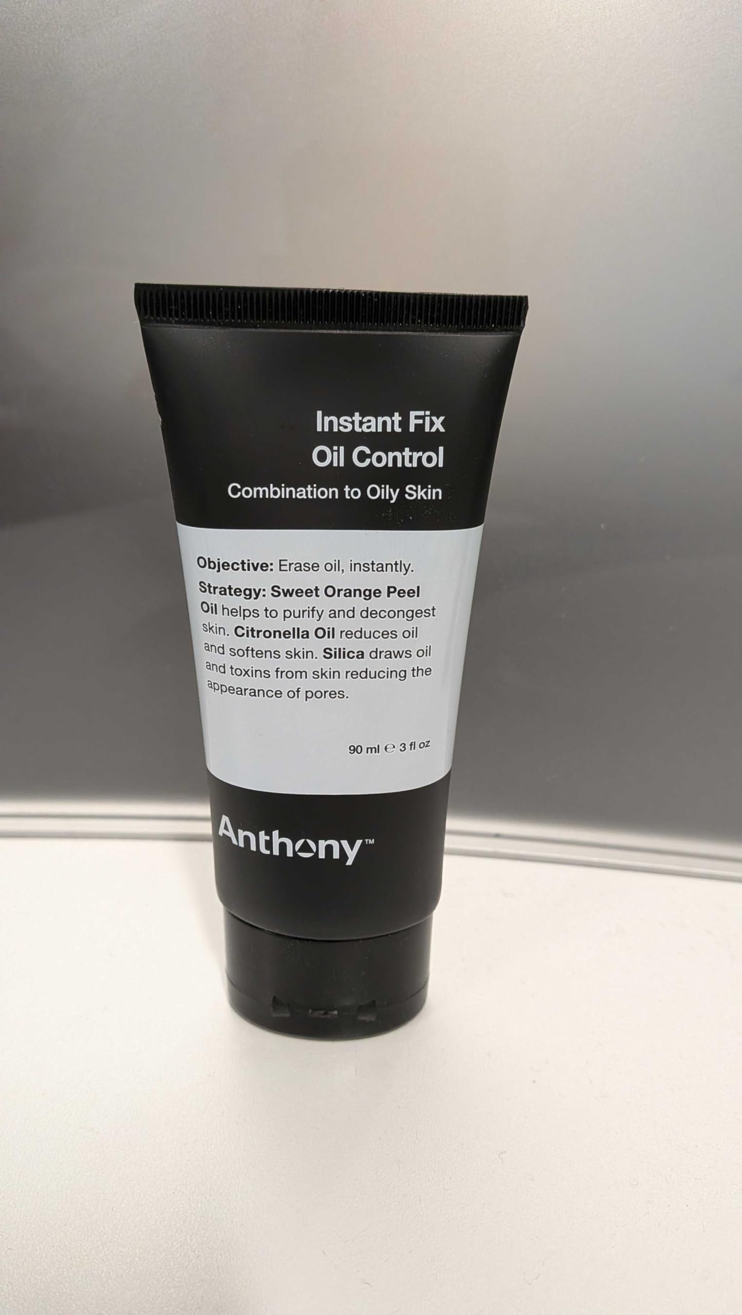 Anthony Instant Fix Oil Control for Men – Mattifying Lotion for Oily Skin – Moisturizer and Pore Minimizer Instantly Eliminates Shine – 3 Fl Oz
