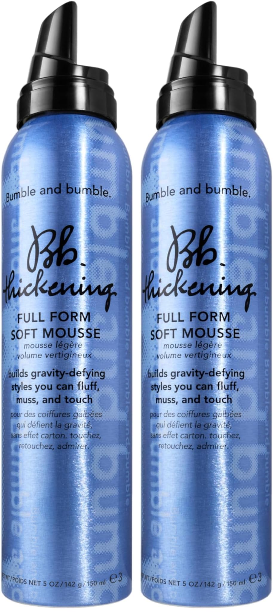 Bumble and bumble. Thickening Full Form Soft Hair Mousse | Volumizing Mousse Adds Heat Protection and Soft Hold | Anti Frizz | For Fine to Medium Straight, Wavy Hair Types, 5 Ounce (Pack of 2)