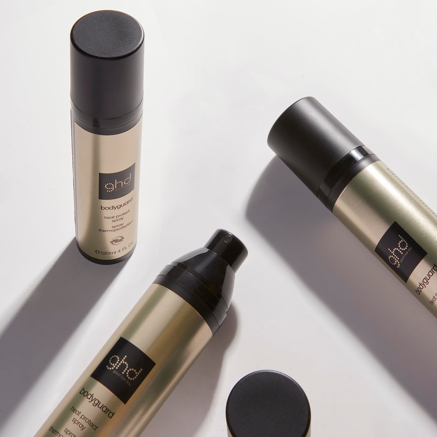 ghd Bodyguard Heat Protect Hair Spray Essentials Duo ― Full-Size (4 fl. oz.) and Travel-Size (1.7 fl. oz.) Heat Protectants for Healthier Looking & Feeling Hair
