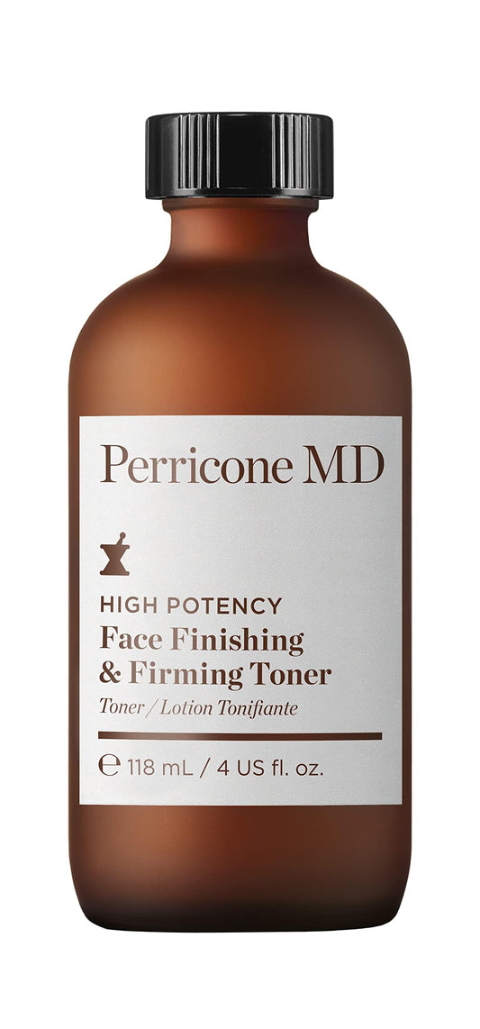 Perricone MD High Potency Face Finishing & Firming Toner - Gentle Toner with DMAE, AHA, & Rosewater - Visibly Tightens Pores, Revitalizes, & Smooths Uneven Texture for Firmer, Refined Skin - 4 fl oz