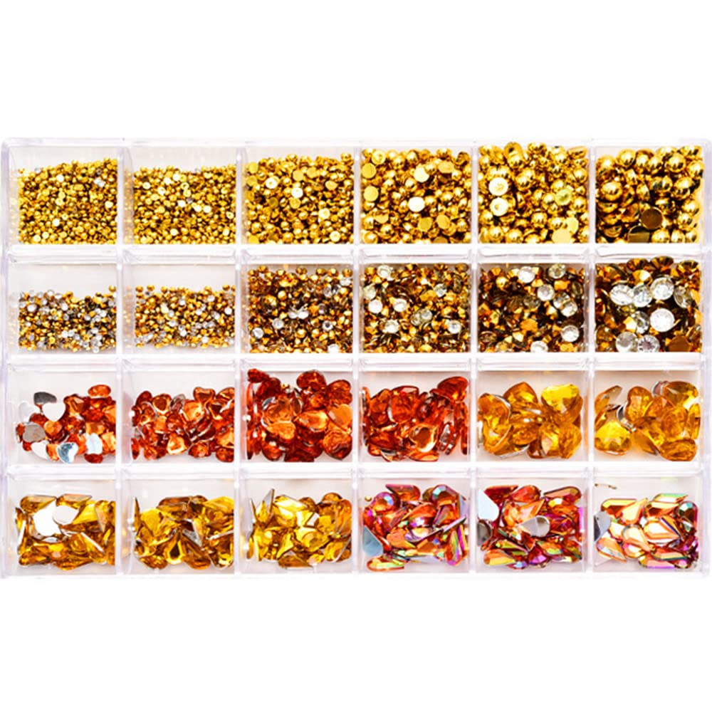 LIUDAMAI 2-11mm Nail Art Rhinestones Shaped Diamonds Pearls Acrylic Heart-Shaped Flat Bottom Rhinestones Dotting Pen Tweezers DIY Stickers Rhinestones Shaped Rhinestones for Nails