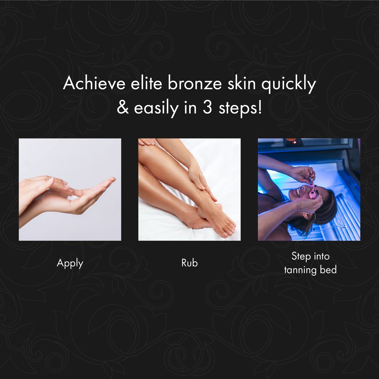 Millennium Tanning SOLID BLACK 100X Dark Tanning Lotion Indoor Outdoor Bronzer Tanning Bed Lotion 13.5 fl. oz. 2-PACK